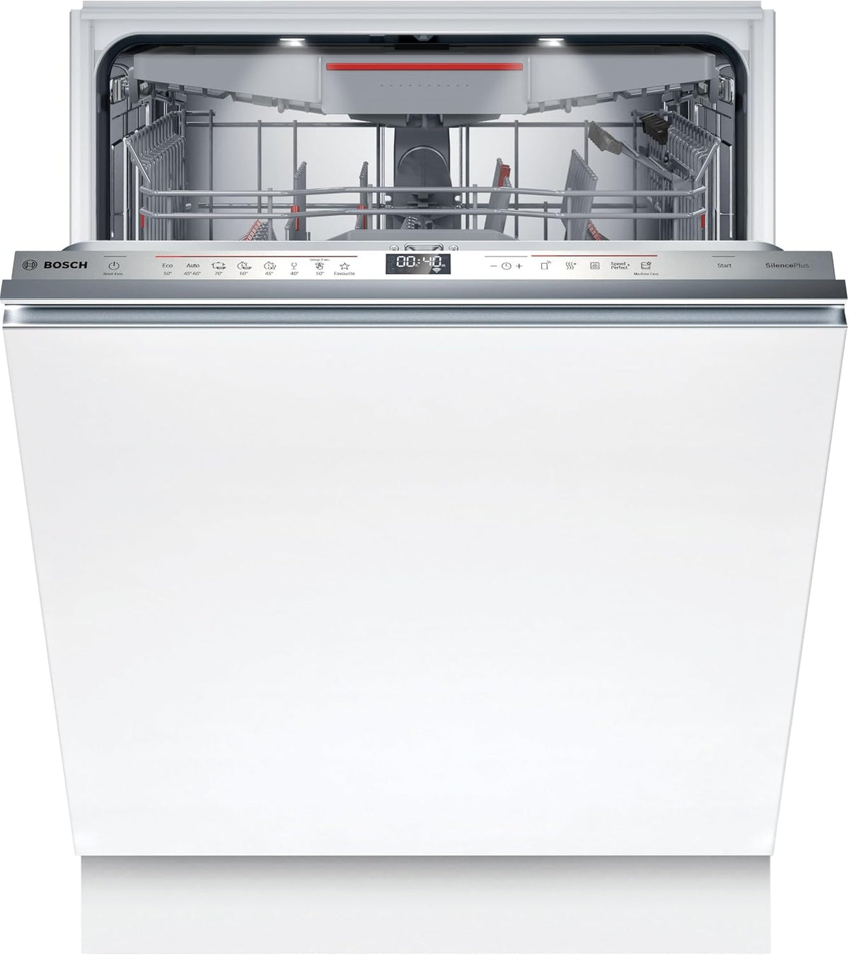 Bosch Geschirrspüler, 60 cm, Silber, SMV6ECX10E Serie 6 Einbau- komplett versenkbar, Home Connect, Remote-Diagnose