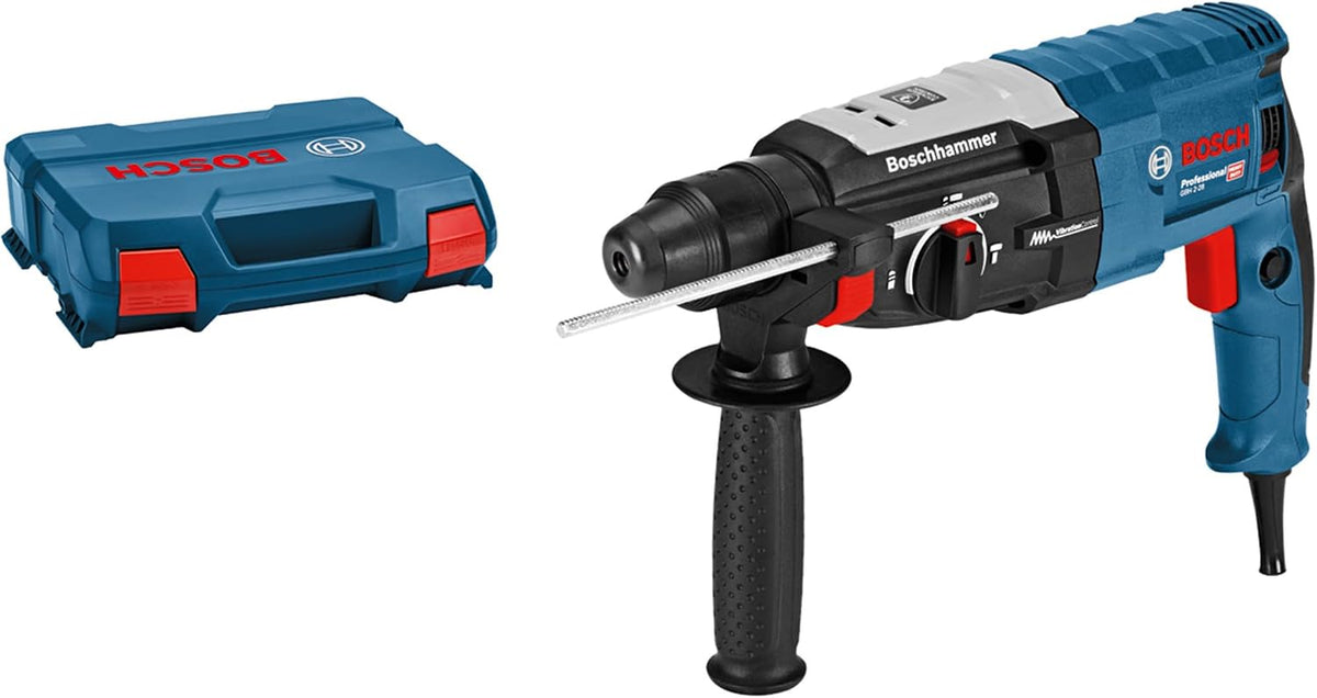 Bosch Professional Bohrhämmer, 210 mm, Blau/Schwarz/Rot, Bohrhammer GBH 2-28 F (inkl. Zusatzhandgriff, Tiefenanschlag