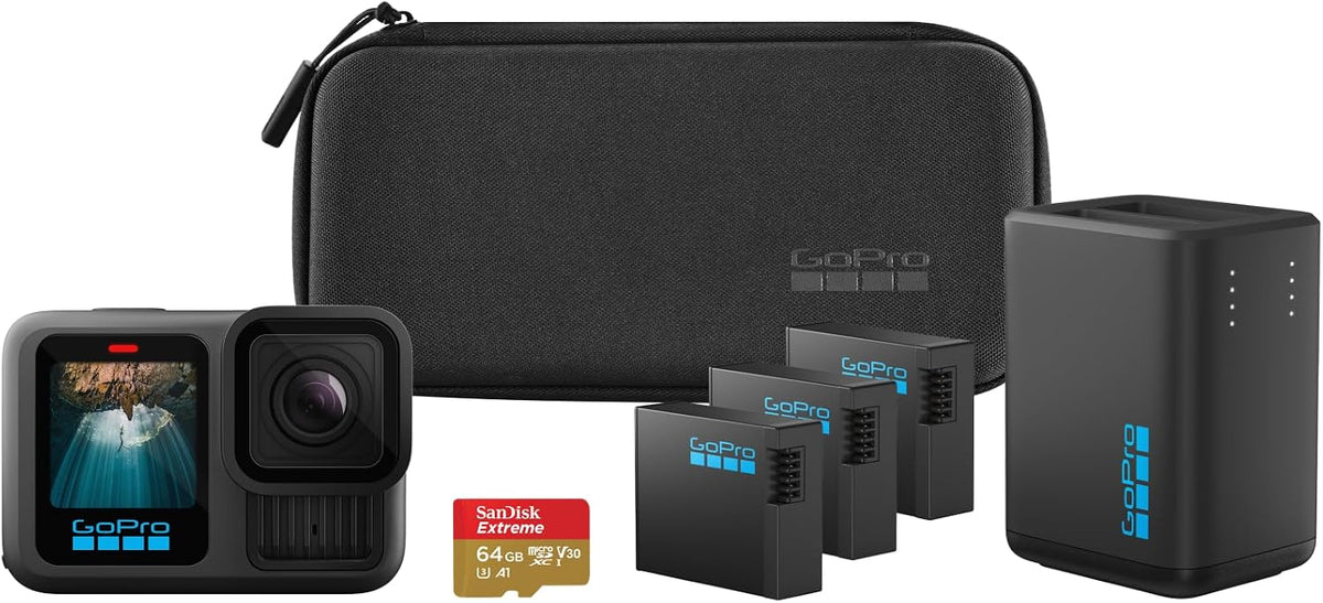 GoPro HERO13 Black Creator Edition – enthält HERO13 Black, Volta (Batteriegriff, Stativ, Fernbedienung), Media Mod, Light Mod, Enduro-Akku