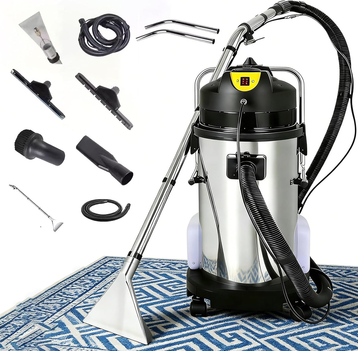 Naturalpowev Sofa, 40 L, Schwarz, Gewerblicher Teppich- und Polsterreiniger