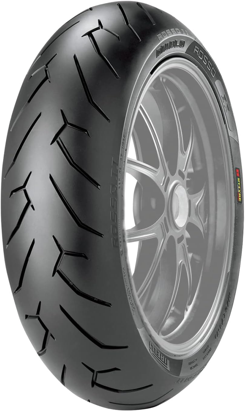 Pirelli PKW, 75 W, Rot, Motorradreifen 200/50 ZR17 DIABLO ROSSO II TL REAR