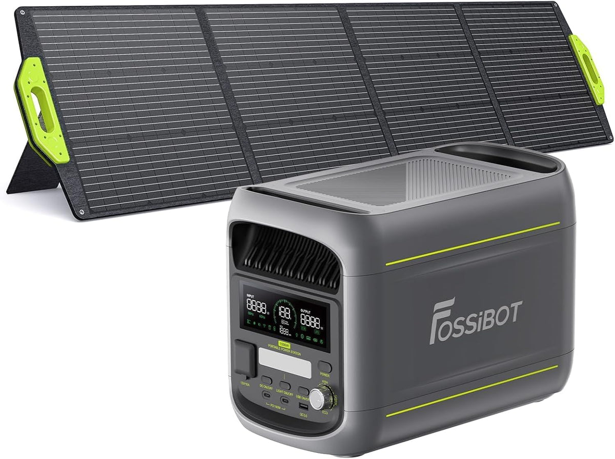 FOSSiBOT Powerstation, 1024 Wh, 1800 W, 200w, 100 W, Mehrfarbig, Solargenerator