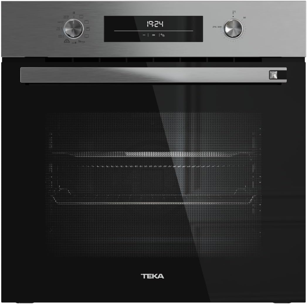 TEKA Backofen, 71 l, Schwarz, Multifunktionsofen Airfry, HydroClean-System, 9 Funktionen, Teleskopführungen, Modell NEO HSB 6466