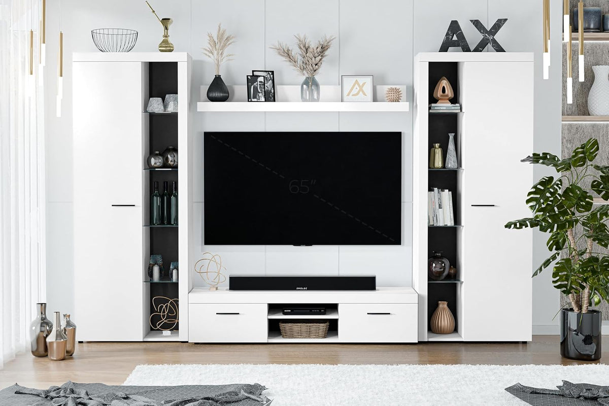 Wohnwand AXLIVING, 300 cm, Mehrfarbig