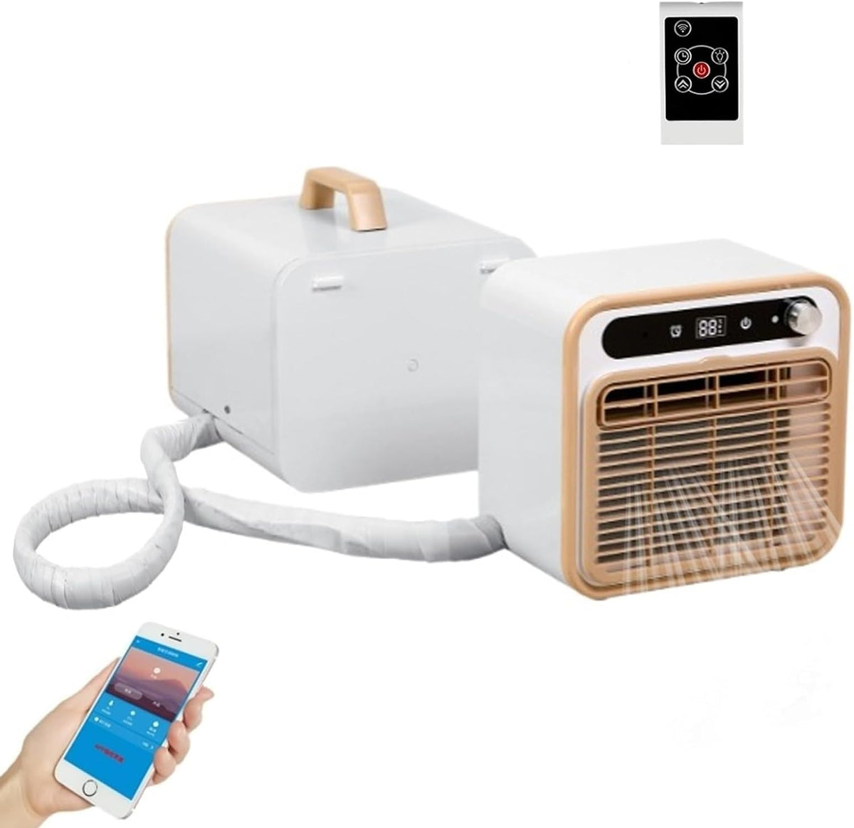 Split-Klimaanlage, 500 W, 130 M, 2M, Weiß, Intelligente Kühlklimaanlage Mit WLAN Und Fernbedienung, 3 Steuerungsmethoden