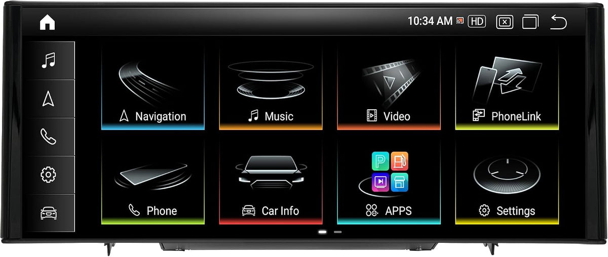 Taffio Armaturenbrett-Einbau-Videogeräte, Mehrfarbig, Für Audi Q3 8U MMI 3G 10' Touchscreen Android GPS