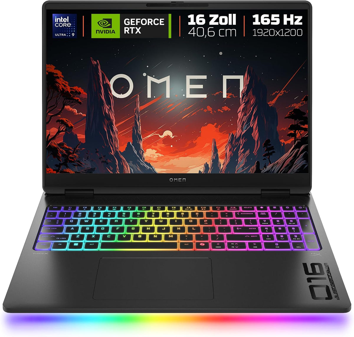 HP Laptop, Weiß, Omen MAX 16 Gaming, Ultra 9 275HX, RTX 5080, 32GB RAM, 1TB SSD