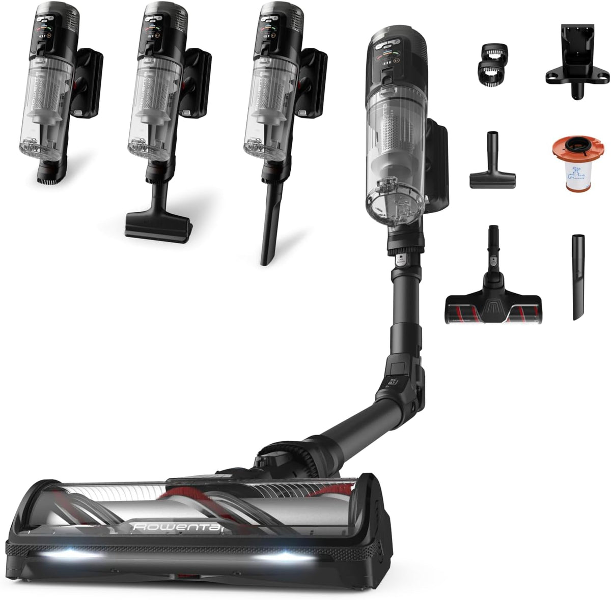 Rowenta Staubsauger, 1,6 kg, Schwarz, X-Force Flex 12.60 Neo kabelloser Akku-, nur als Hand, 150 Air Watt, 60 Min. Laufzeit