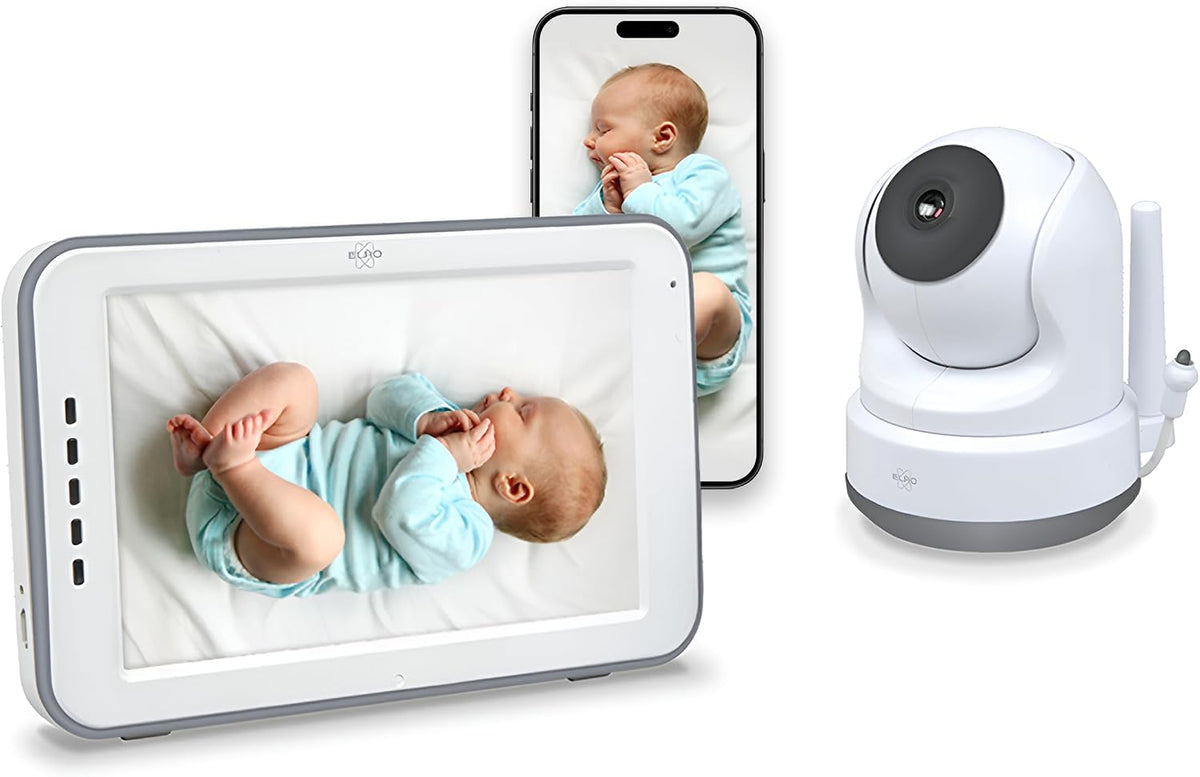 ELRO Monitor, 12,7 cm, Schwarz, BC4000 Baby Royale Full HD Babyfon mit Touchscreen und App