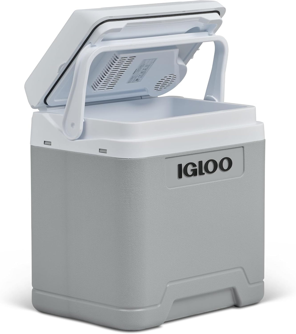 Igloo Kühlschränke, 230 V, 27 L, 12 V, Grau/Weiß, IE27 AC/DC elektrische Kühlbox, Kompakte Auto-Kühlbox für Camping