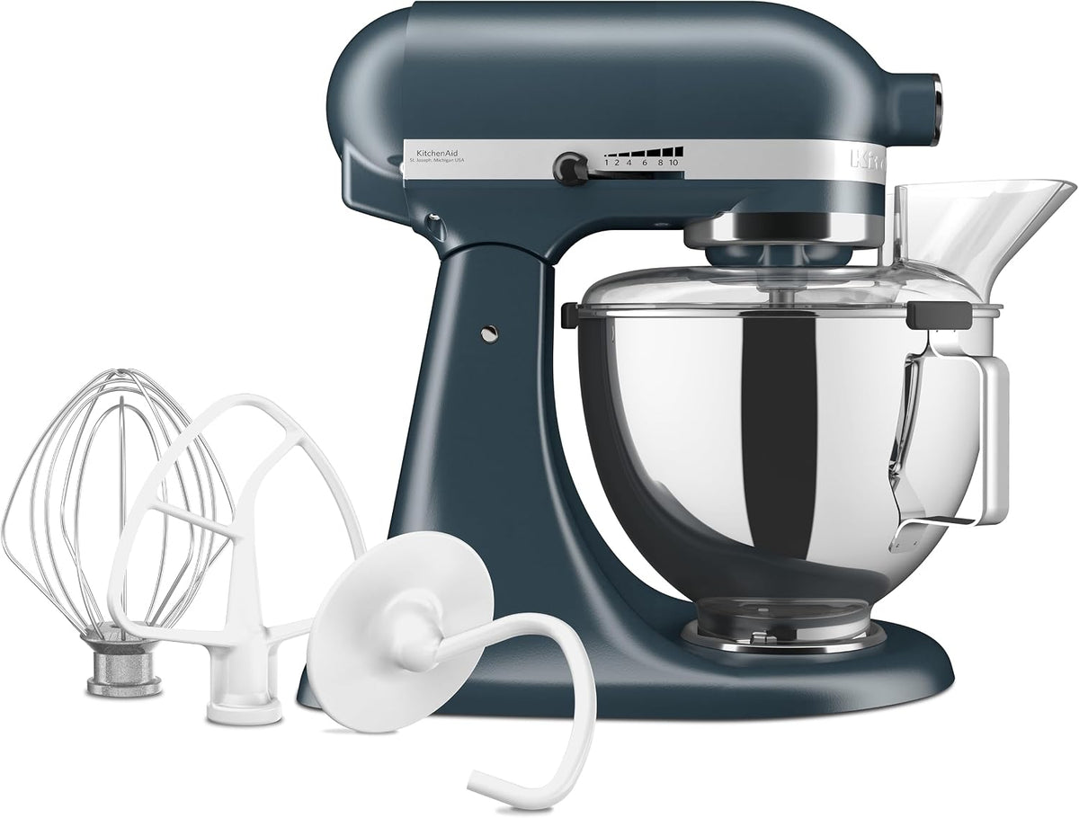 KitchenAid CLASSIC 4,3 Liter Küchenmaschine Universalküchenmaschinen, 4,3 l, Dunkelblau/Silber/Weiß
