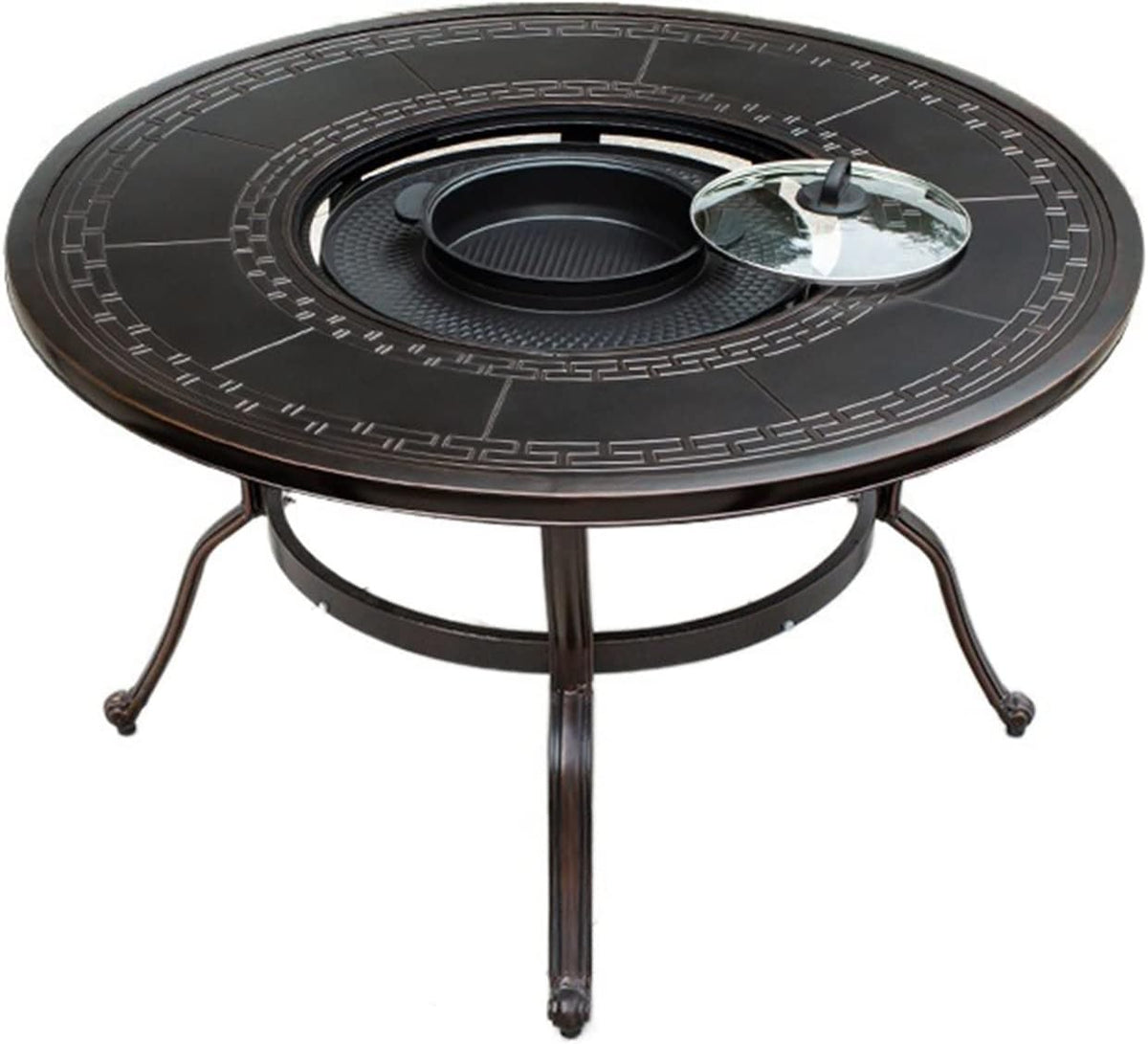 MYUYEE Backofen, 100 cm, Schwarz/Silber, Grilltisch Outdoor-Grilltische Innenhof Terrasse Garten, Eine Farbe
