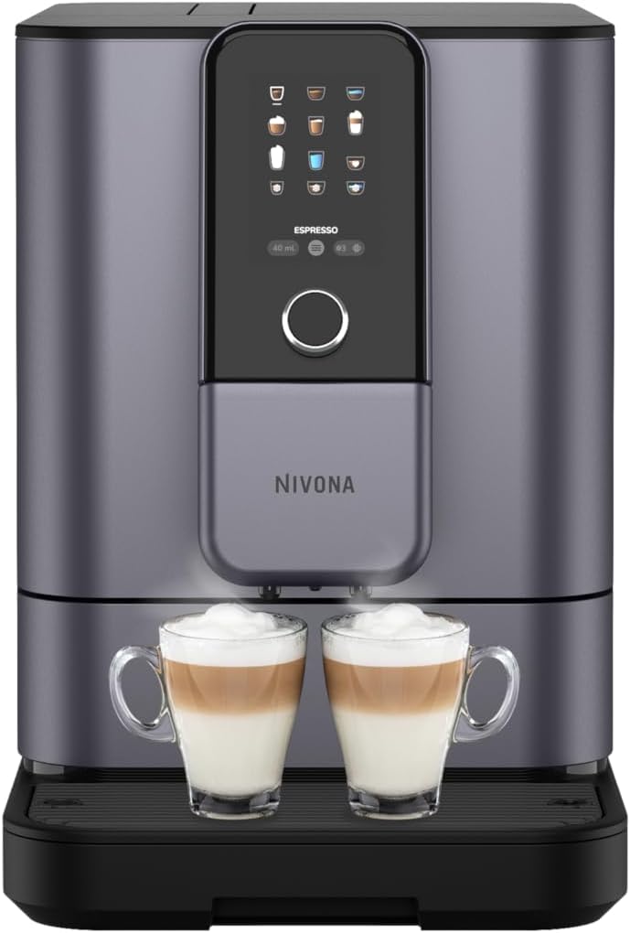 Nivona Kaffeevollautomat, Perlenblau/Schwarz, NIVO8'107 NIVO 8107 in Perlenblau neu mit Chilled Brew