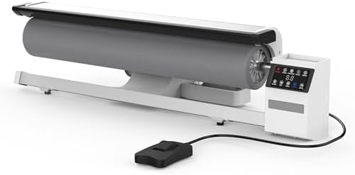 Kommerzielle Bett, Grau, Rollbügelmaschine mit Touchscreen und Fußsteuerung, automatischer Dampf für effiziente