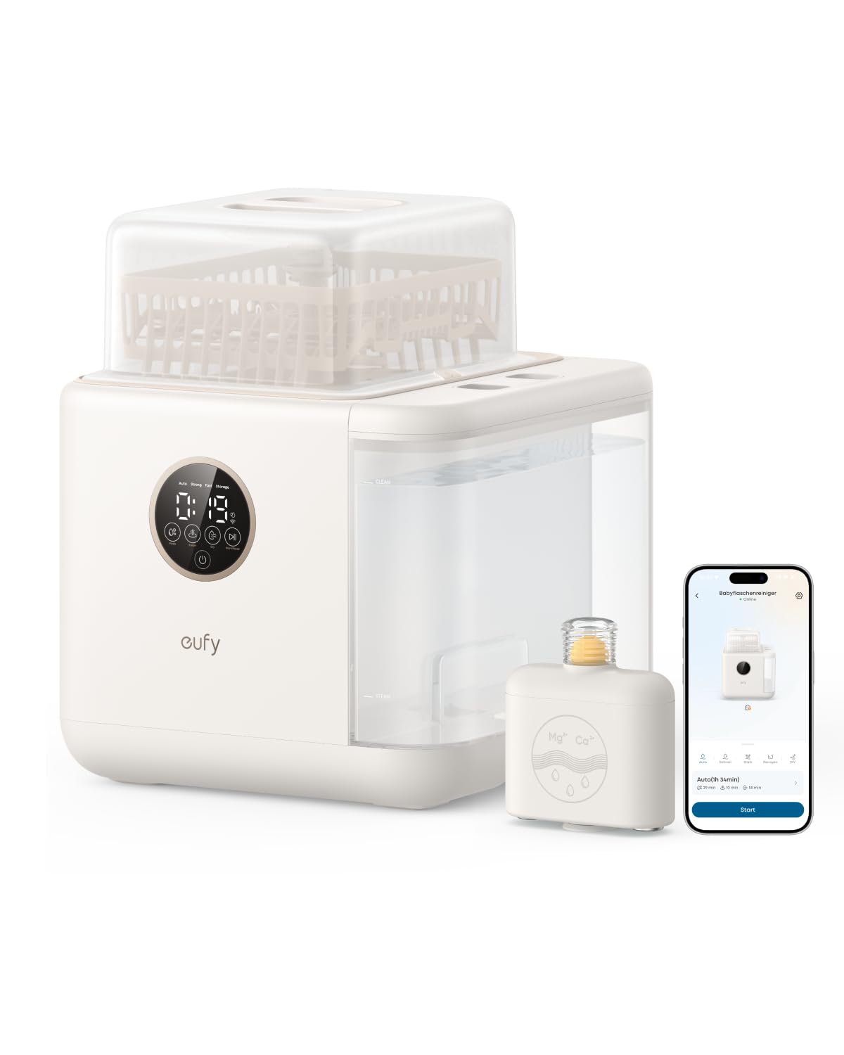eufy Security Flaschenreiniger, Grau, S1 Pro Baby, Spülmaschine Baby, TÜV SÜD-zertifiziert, Babyflaschen-Spülmaschine