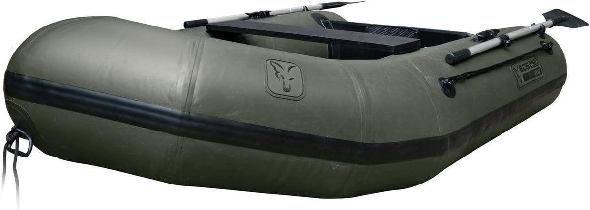 Fox Boote, 2,50m, Grün, EOS 250 Inflatable Boat Schlauchboot zum Karpfenangeln &, Angelboot, Karpfenboot, Auslegeboot