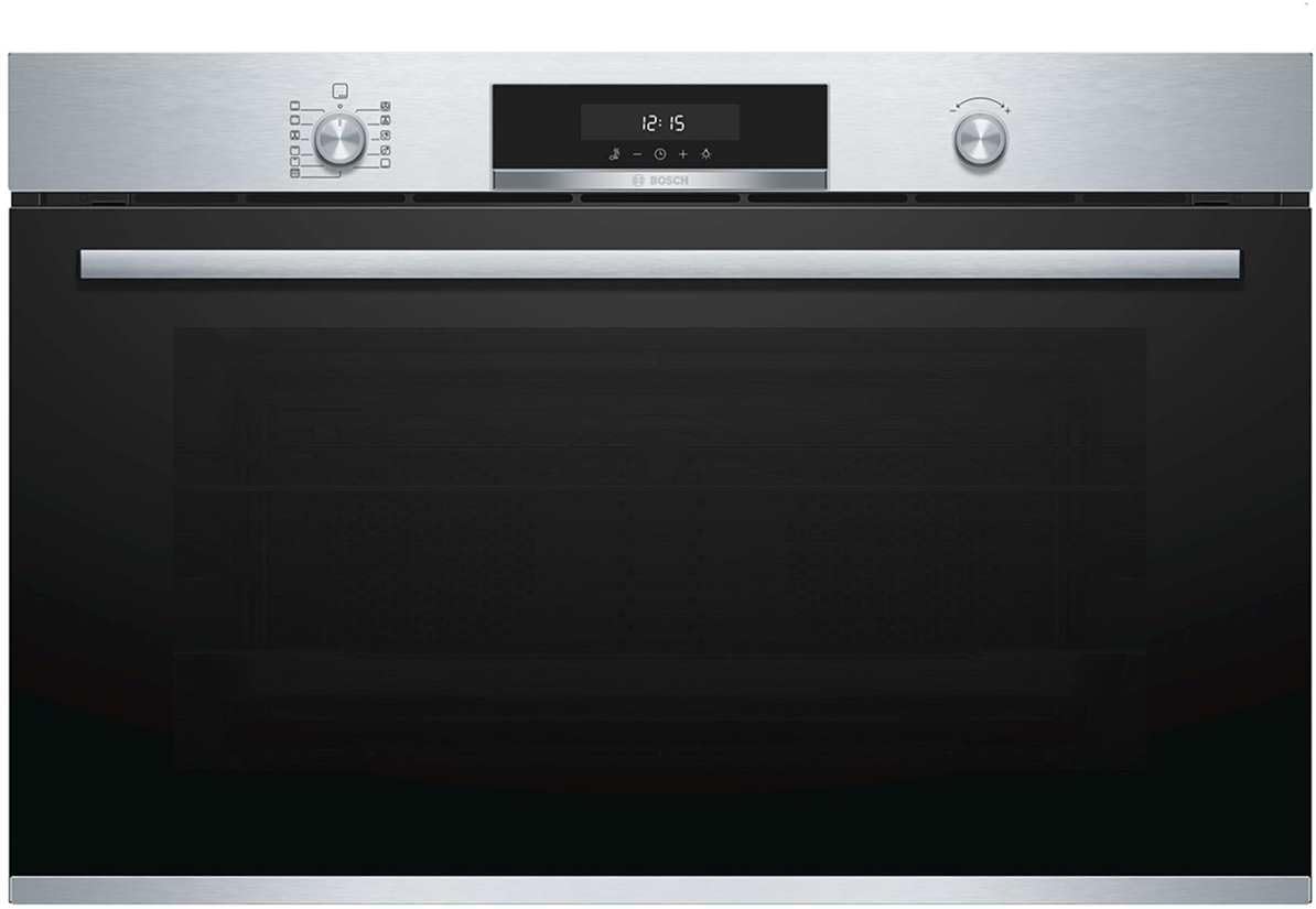 Bosch Backofen, 60 x 90 cm, Schwarz/Silber, VBD5780S0 Serie 6 Einbau-, extra breit, Pyrolyse Selbstreinigung, LCD-Touchdisplay