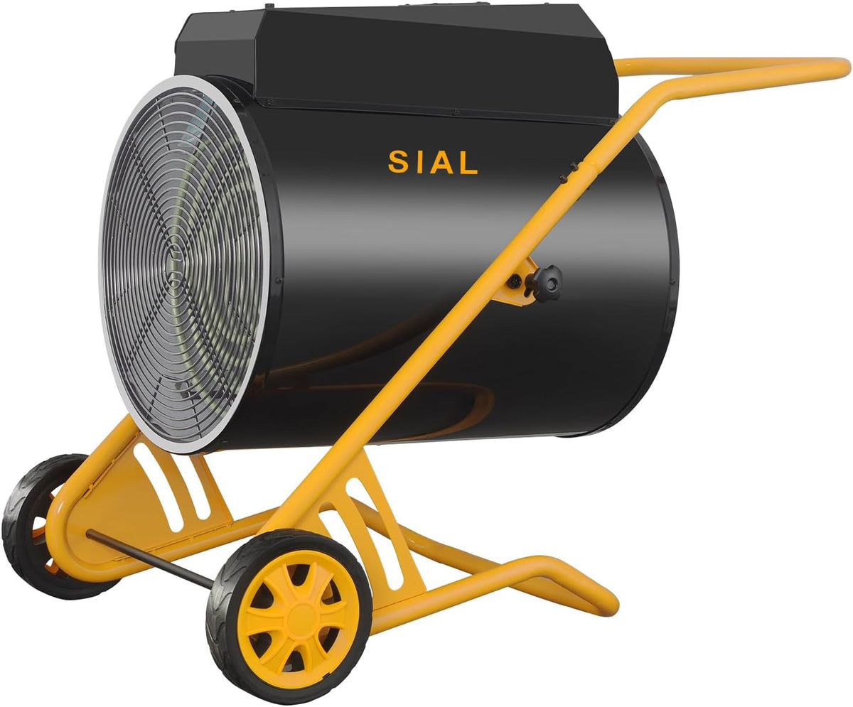 SIAL Elektroheizkörper, 30000 W, 400 V, Schwarz, Industriell Heizlüfter, - Elektrische Heizung - Heizstrahler Bauheizer