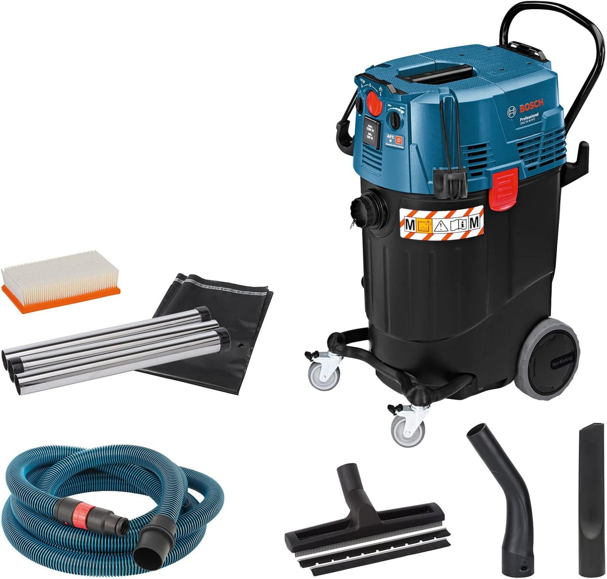 Professional Allessauger Gas 12-40 MA (1200 W, automatische Filterreinigung (AFC), inkl. Hauptfilter, Schlauch, Kombi-Werkzeugadapter