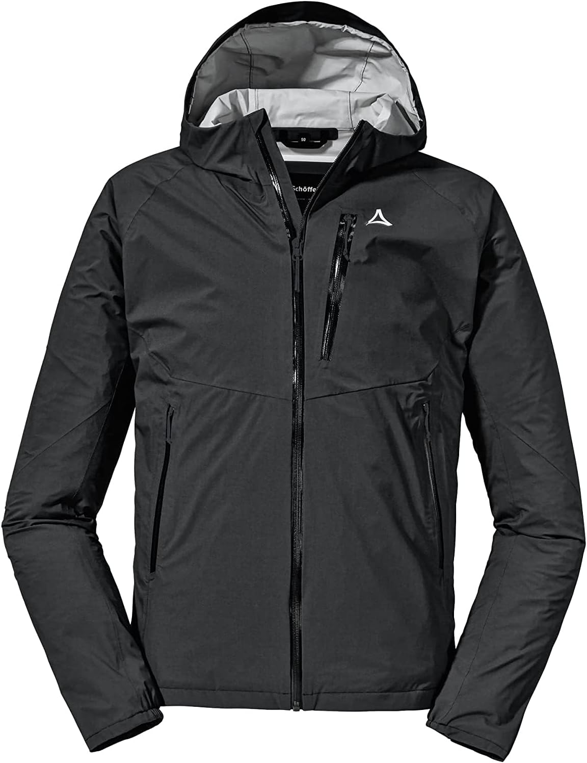 Schöffel Regenjacken, 2.5 L, Weiß, Herren Jacket Tegelberg M, wasserdichte, winddichte Outdoorjacke
