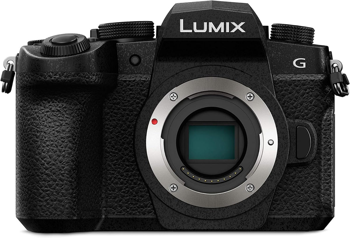 lumix Systemkamera, schwarz, Panasonic DC-G91EG-K, 20 MP, Dual I.S., OLED Sucher, 4K Fotokamera, Staub-/Spritzwasserschutz