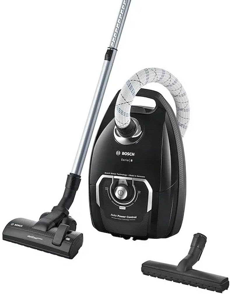 Bosch Staubsauger, Schwarz, Serie 8 mit Beutel BGL8X329
