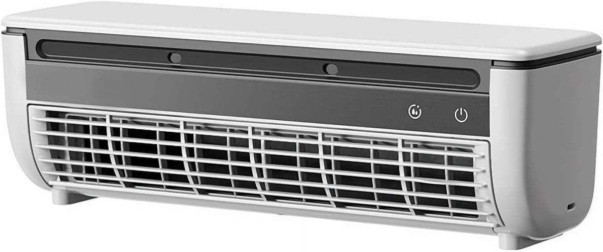 USB-Ventilatoren, Weiß/Schwarz, Tragbarer Klimaanlagenventilator, sofortige Kühlung für Küche & Schlafzimmer, USB wiederaufladbar