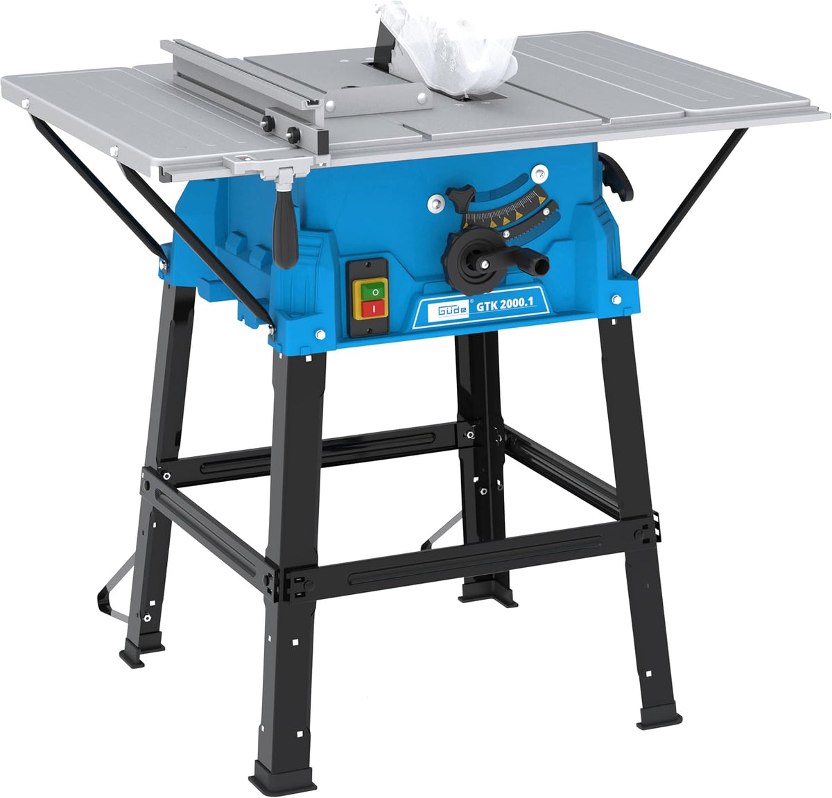 Güde Tischkreissägen, Grau, GTK 2000.1 Tischkreissäge, 230 Volt, 2000 Watt, 4800 Umdrehungen pro Minute, Schnitthöhe 8