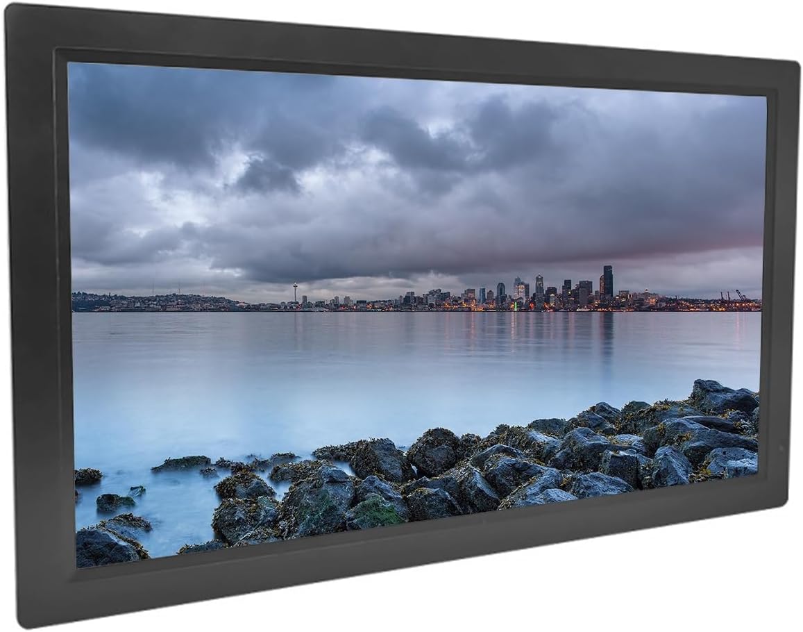 Kommerzielles Digital-Signage-Display, ABS-Kunststoff, Schwarz, LCD-Werbe- und Menüanzeigen, Wandmontiertes Werbedisplay