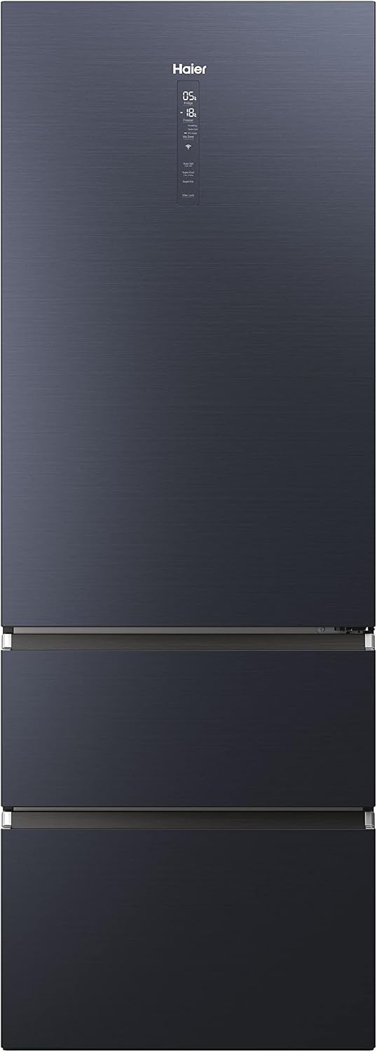 Haier Kühl-Gefrierkombination, 483 Liter, Schwarz