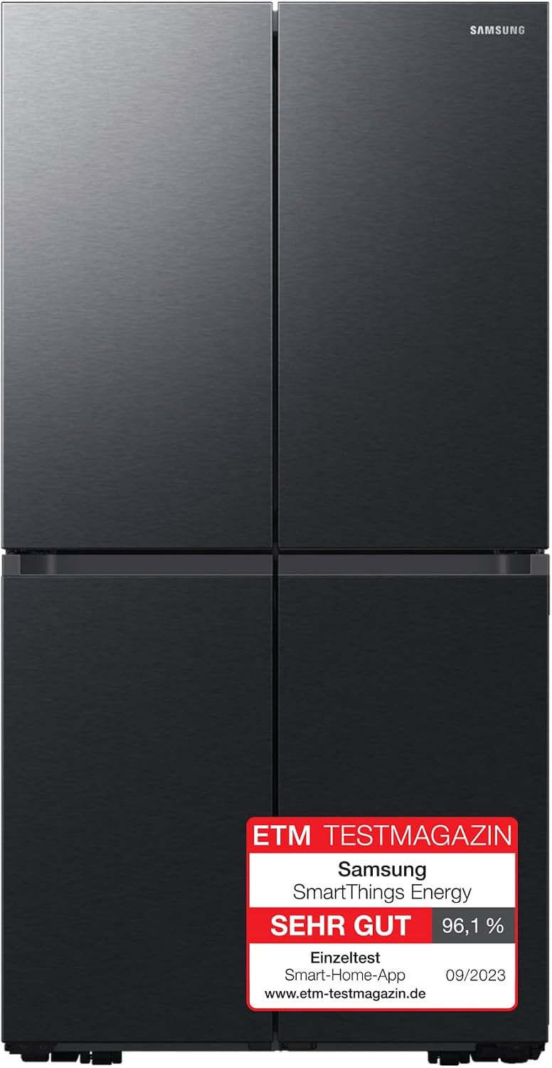 Samsung Kühlschrank, 178 cm, 649 l, Schwarz, French-Door- mit Gefrierfach, AI Energy Mode (SmartThings), Auto Ice Maker