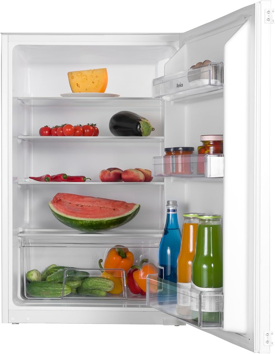 Amica Kühlschrank, 880 mm, Weiß, EVKSS 353 900 / Vollraum- /
