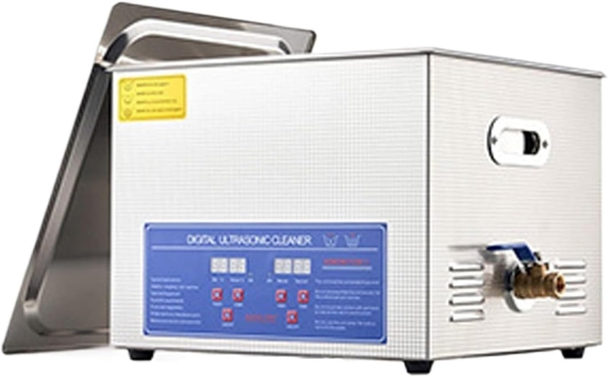 ZHJOPP Waschmaschine, 30 L, 10 L, Silber, 2/3/6/10/15/ Ultraschallreiniger mit digitalem Timer und, Edelstahl, Ultraschall Haushaltsgerät