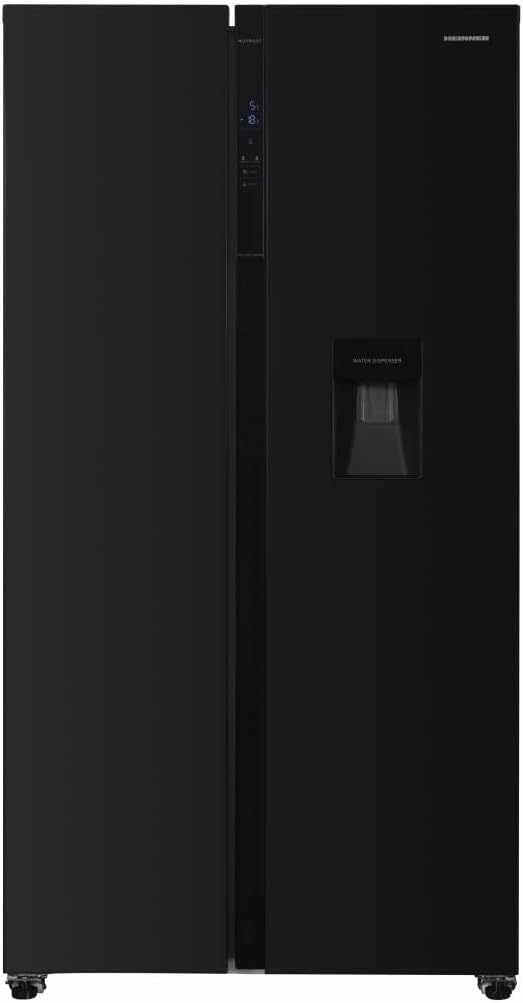 HSBS Side-by-Side-Kühlschrank, 439 Liter, 439 L, Silber, H439NFBKWDE++ Side-by-Side Kühlschrank, Energieklasse E
