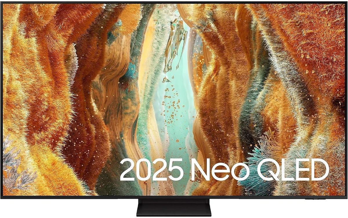 Samsung Fernseher, 55 Zoll, 140 cm, Schwarz, Smart TV, Neo QLED 4K QN70F 4K TV mit Neural Quantum AI Gen2, Quantum-Matrix-Technologie Slim