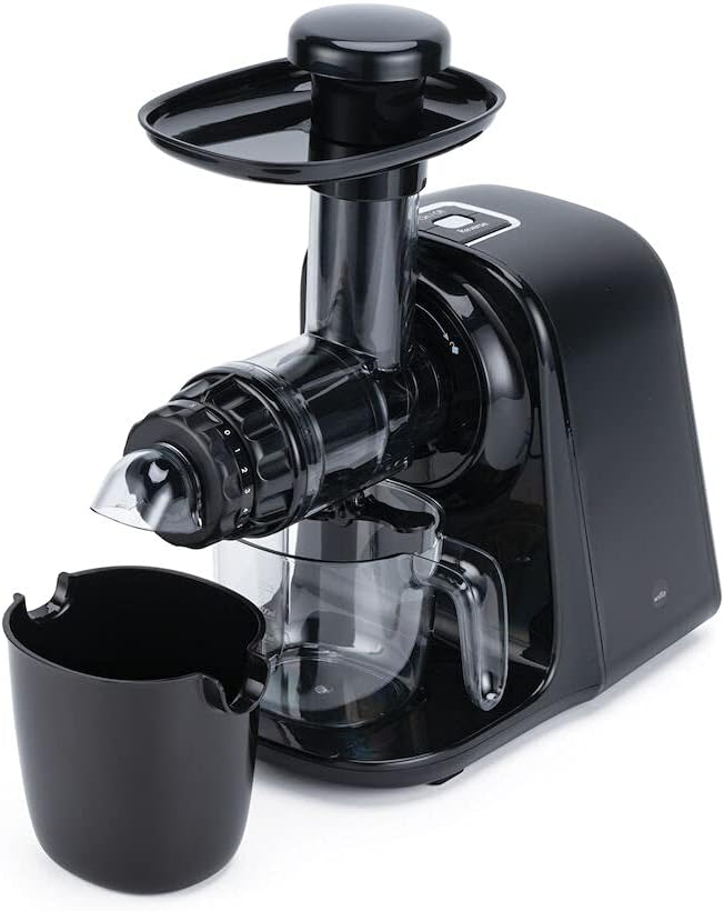 Wilfa Zentrifugal-Entsafter, schwarz, JUICEMASTER FRESH Slow Juicer Entsafter, kompakt und leistungsstark, geräuschloser Betrieb