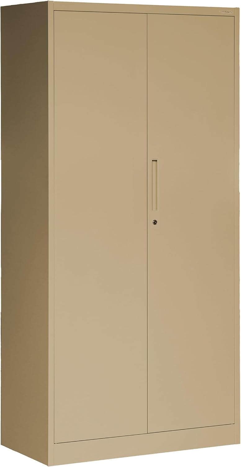 Kleiderschrank Jan Nowak, Schwarz, abschließbar, Büroschrank mit Kleiderstange