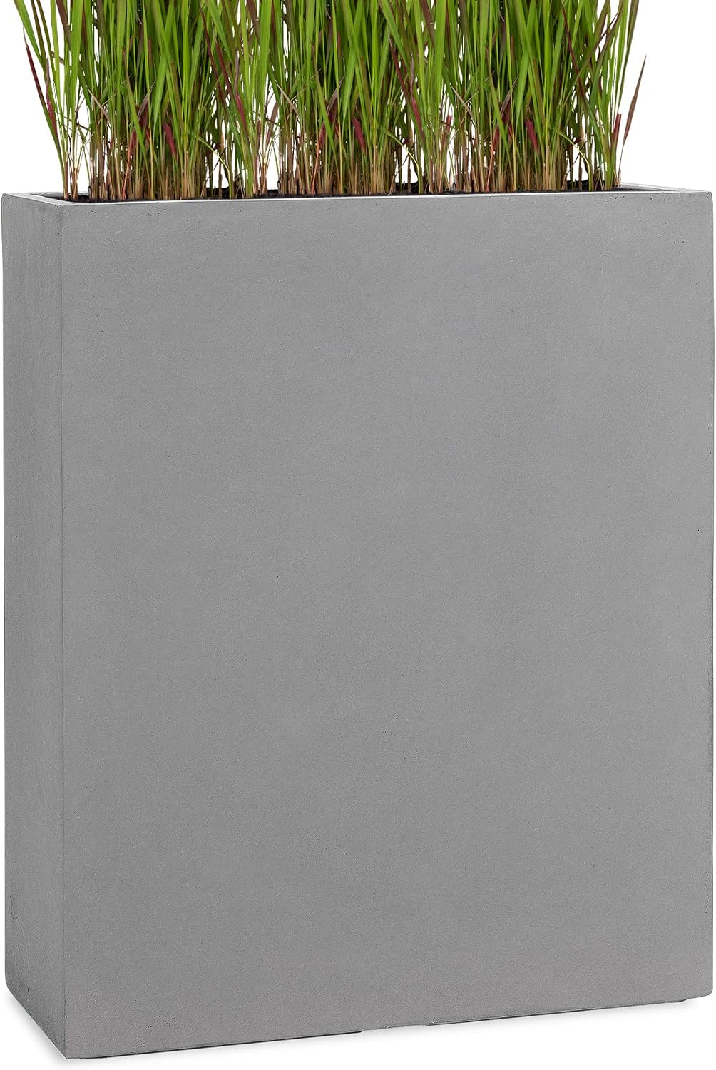 Pflanzwerk Töpfe, 92x80x30 cm, 72x60x25 cm, Grau, Pflanzkübel Fiberglas Divider Set INKL. Einsatz +