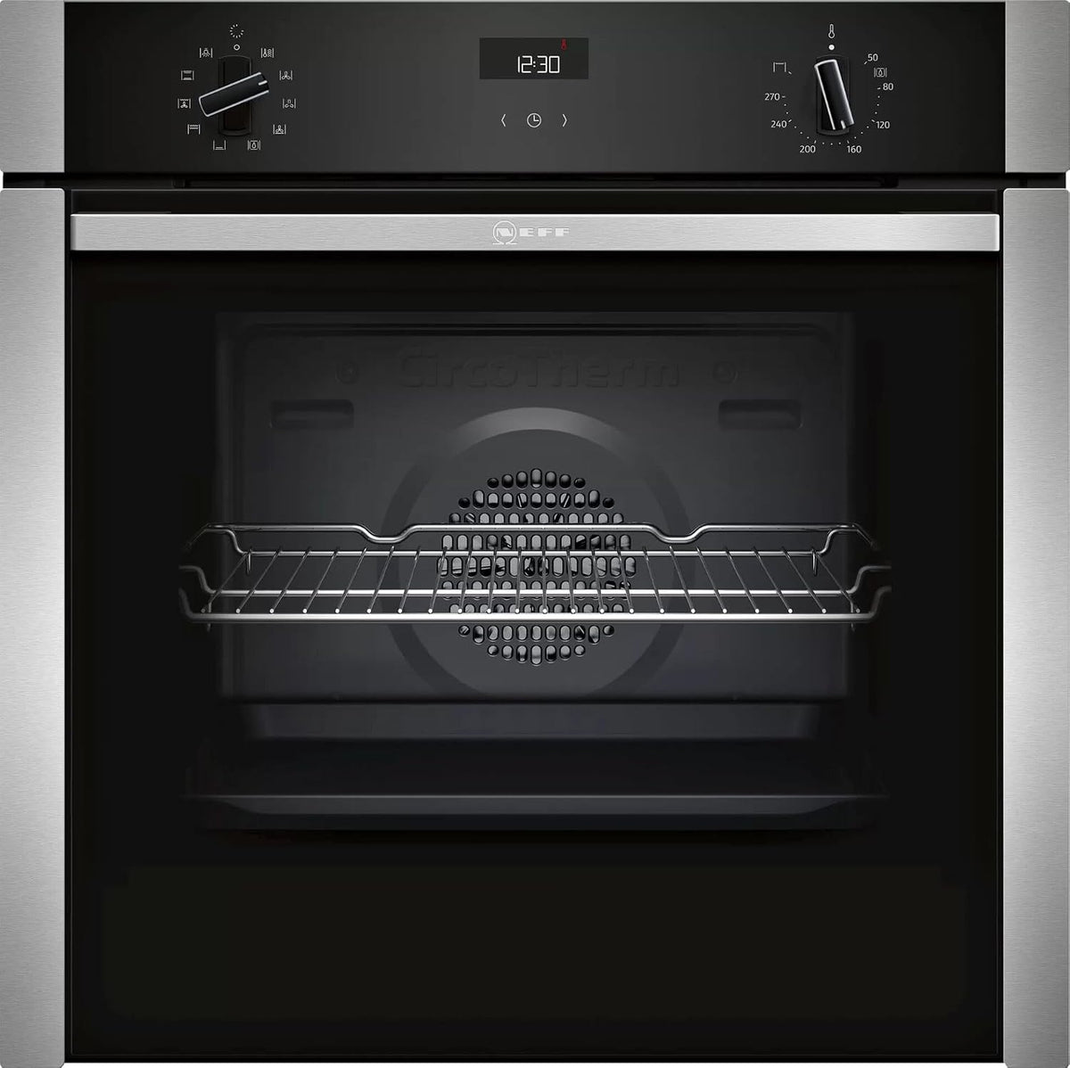 Neff Backofen, 60 cm, 71l, Silber, einbau mit ecoclean edelstahl b3ace4an0