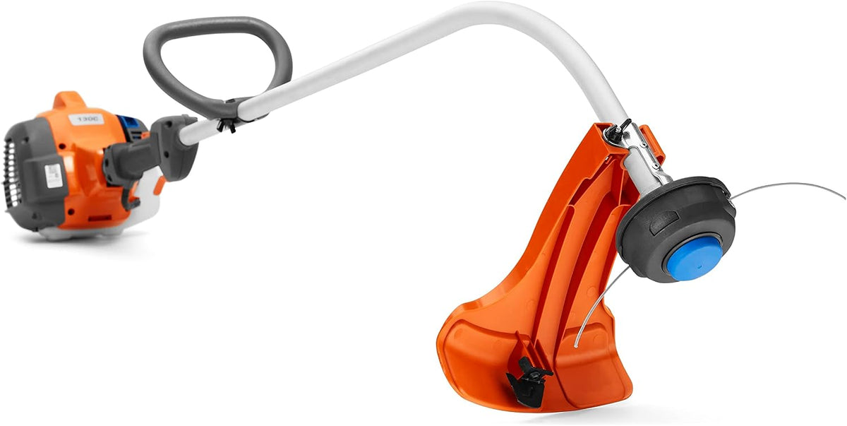 Husqvarna Elektrorasierer, 43.2 cm, Orange/Schwarz/Blau/Weiß, 130C Gas-Saitentrimmer Werkzeug, 28cc 2-Takt