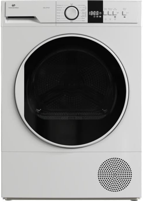CONTINENTAL Wäschetrockner, 12 kg, 60 cm, Weiß, EDISON CESL12PCW mit Wärmepumpe Klasse E