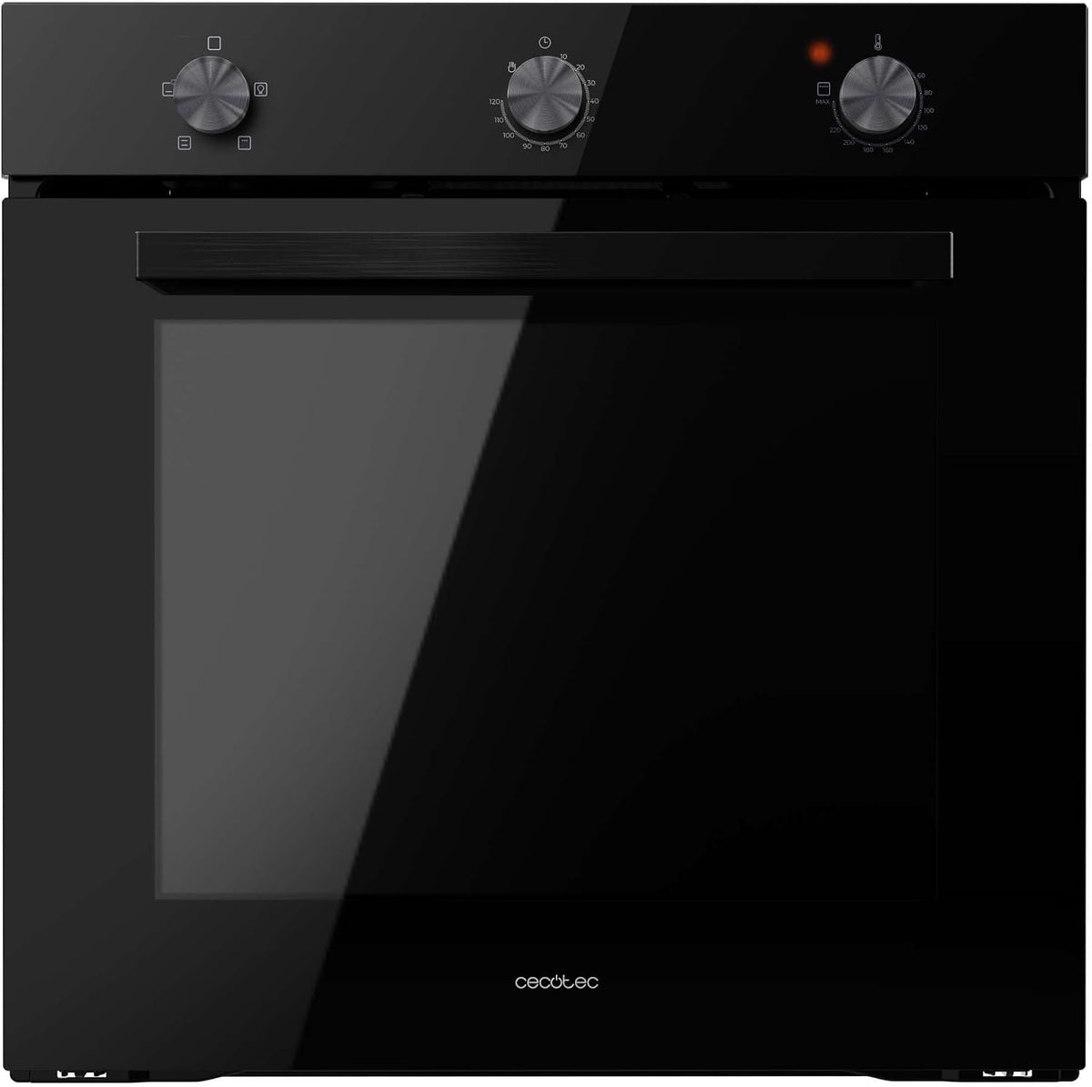 Cecotec Backofen, 2800 W, 77 L, Schwarz, Kapazität, 4 Funktionen, Timer, Dampfreinigung, Dampfgaren, Energieeffizienzklasse A